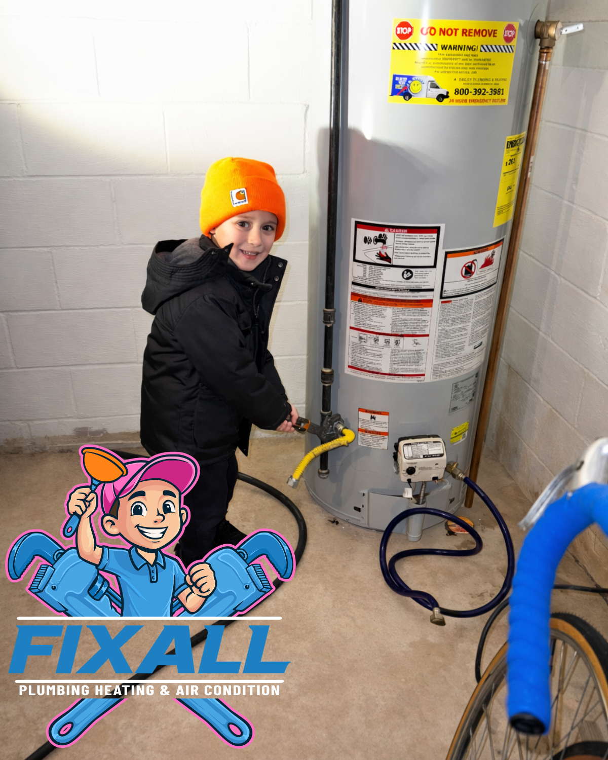 Old water heater before replacement in Keyport NJ