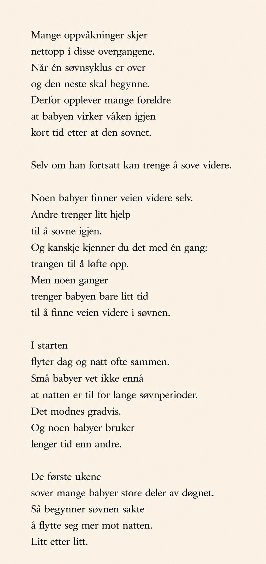 Babyer sover ikke som voksne — side 2