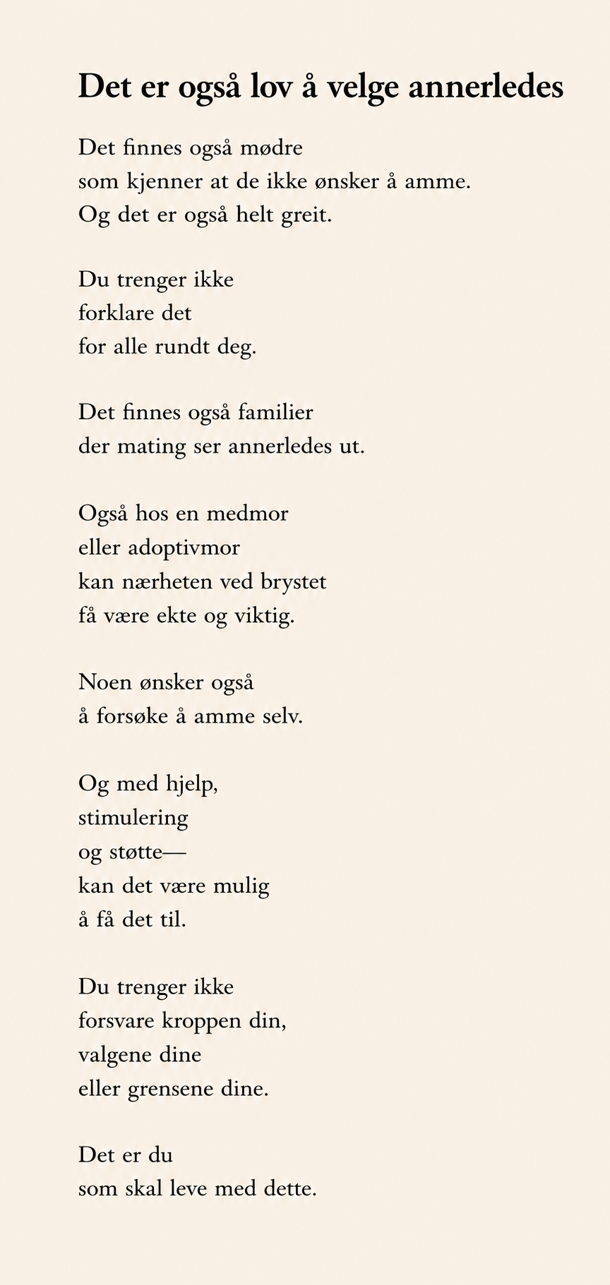 Det er også lov å velge annerledes — side 1