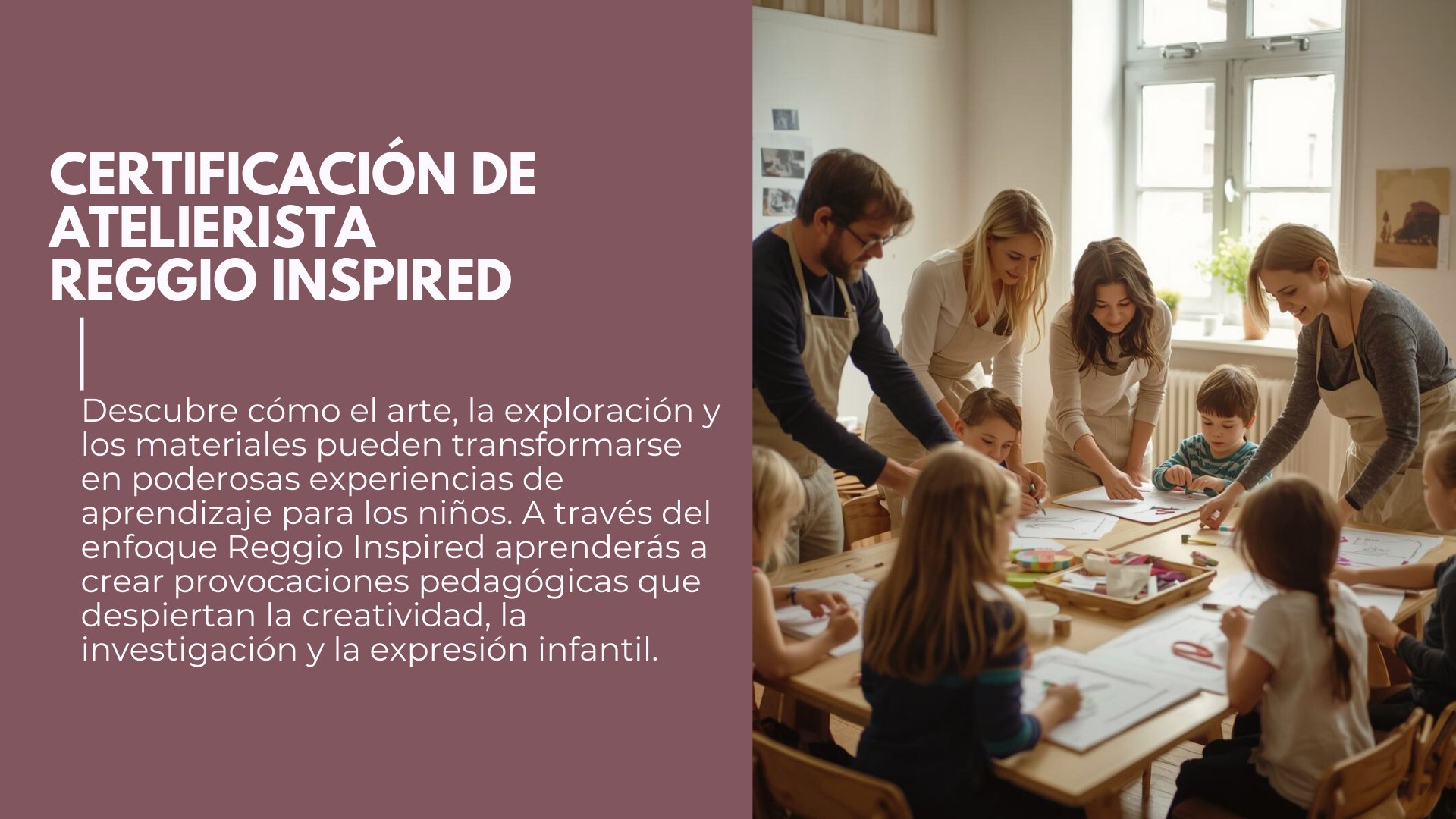 Certificación Atelierista Reggio Inspired