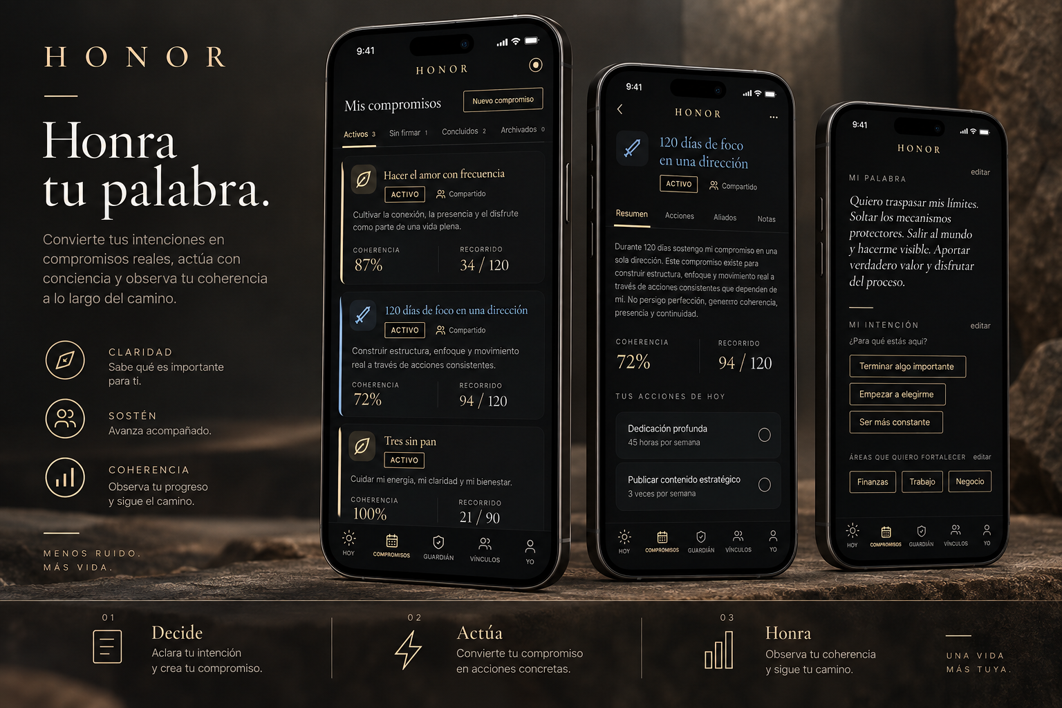 Captura del proyecto Honor - Honra tu palabra