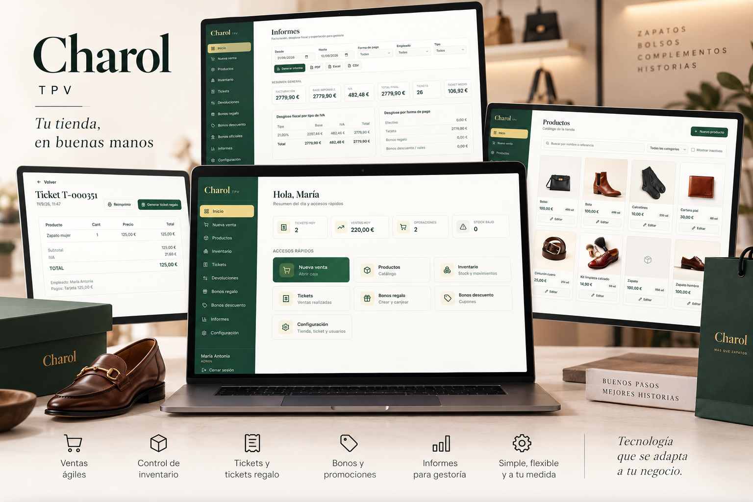 Captura del proyecto Charol