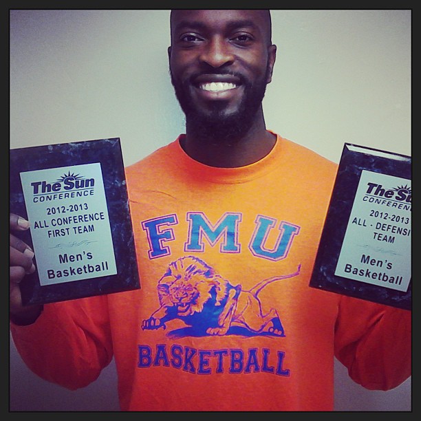 Sun Conference 2012-13 All-Conference First Team and All-Defensive Team plaques