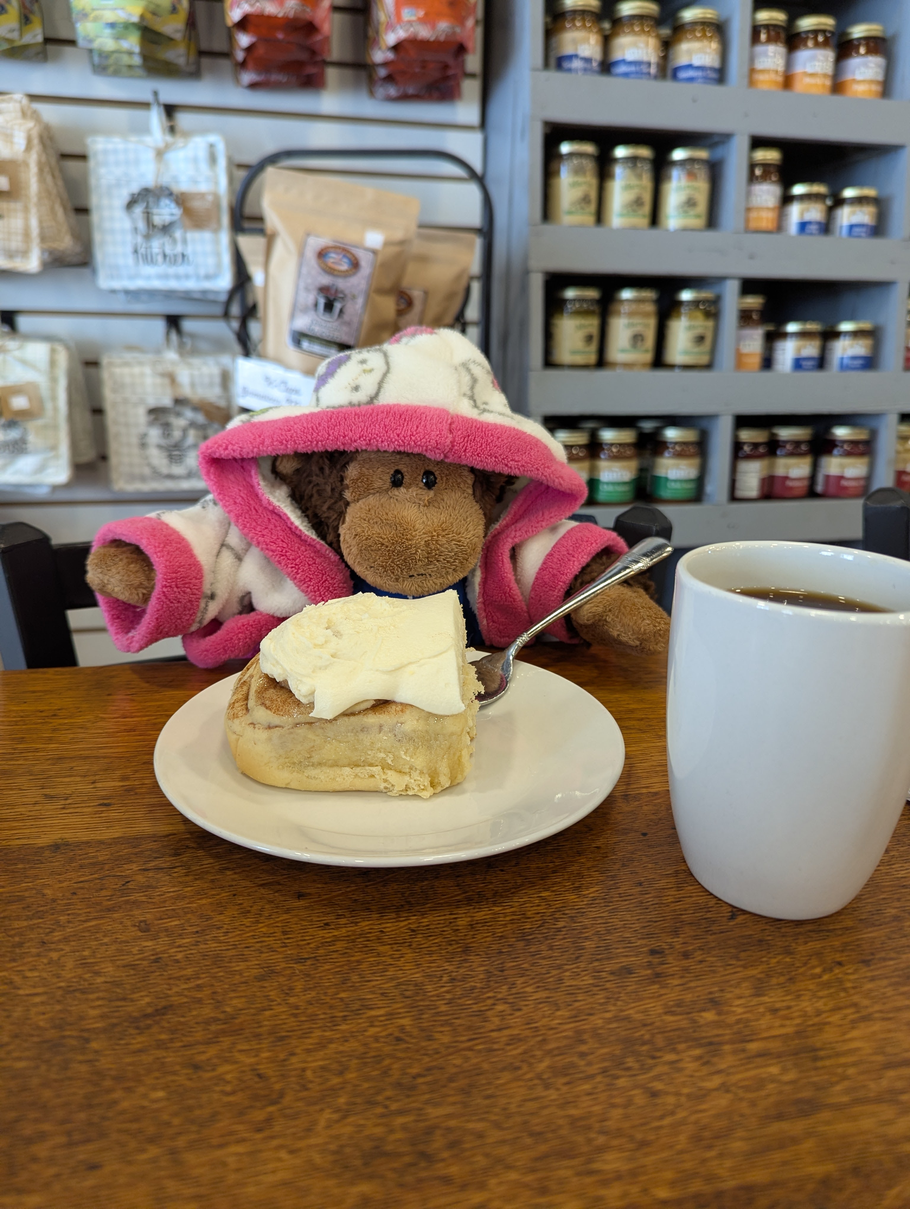 Peter Appears Relaxed in his Hello Kitty Robe