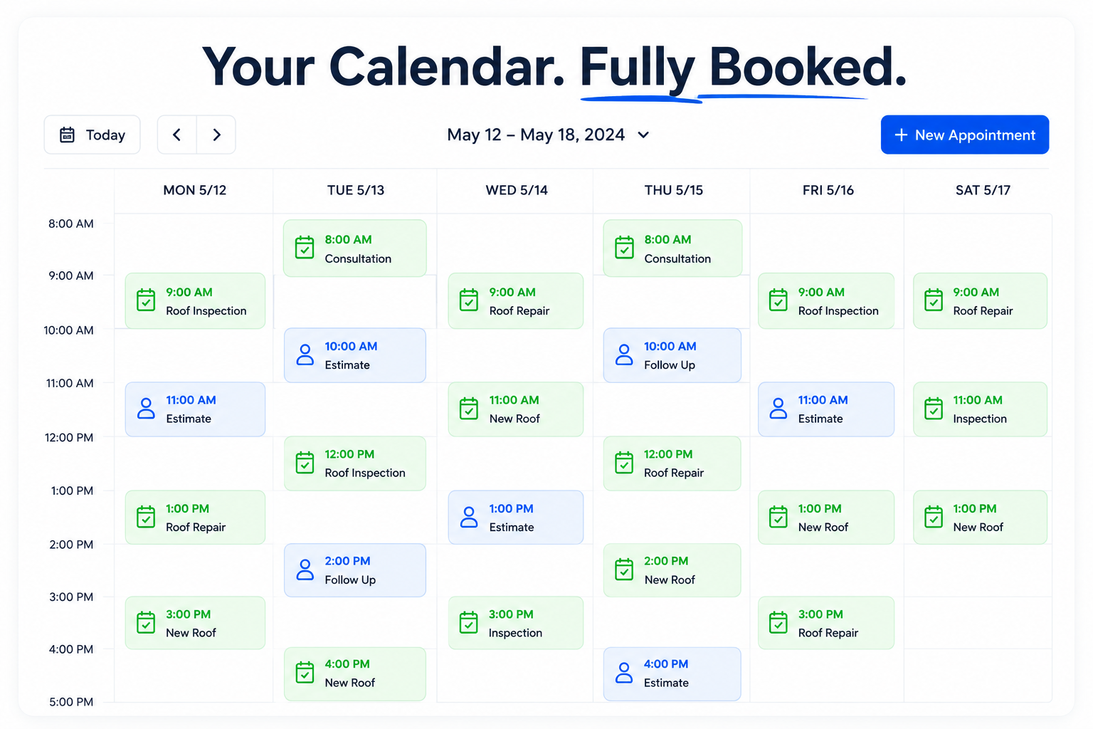 Booked Calendar