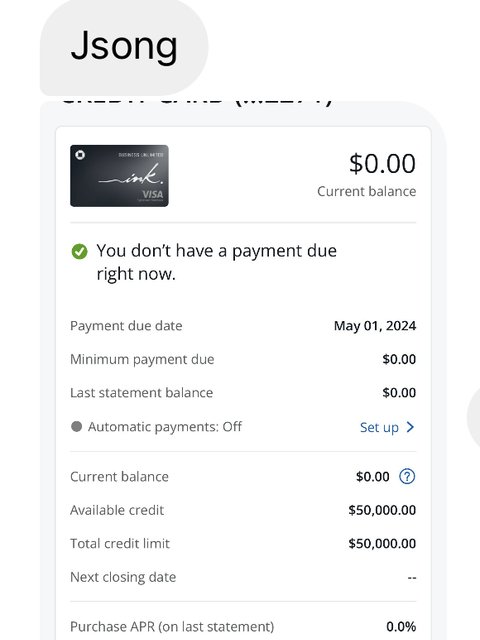 Client message showing a $50,000 Chase approval — 'Does this mean I'm approved?'