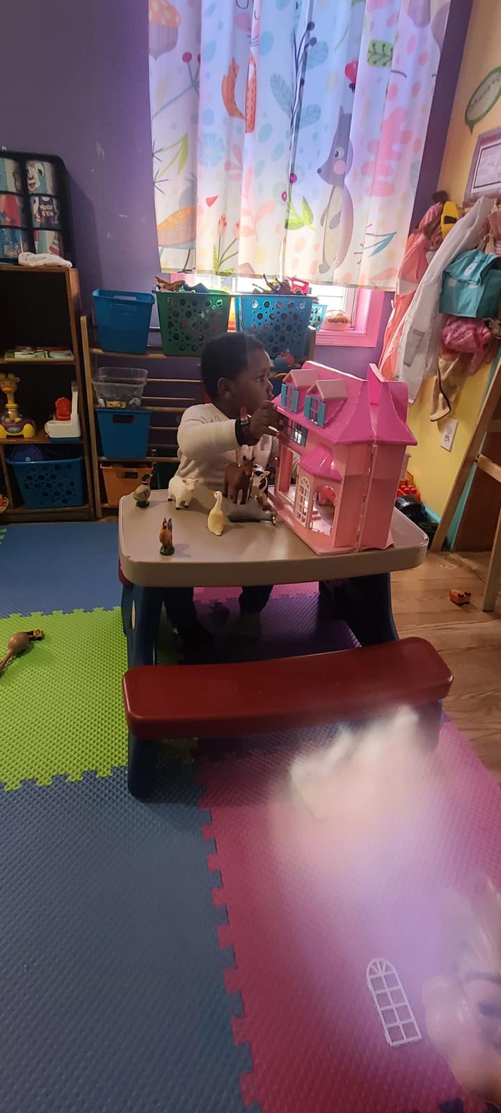 Sensory sandbox play