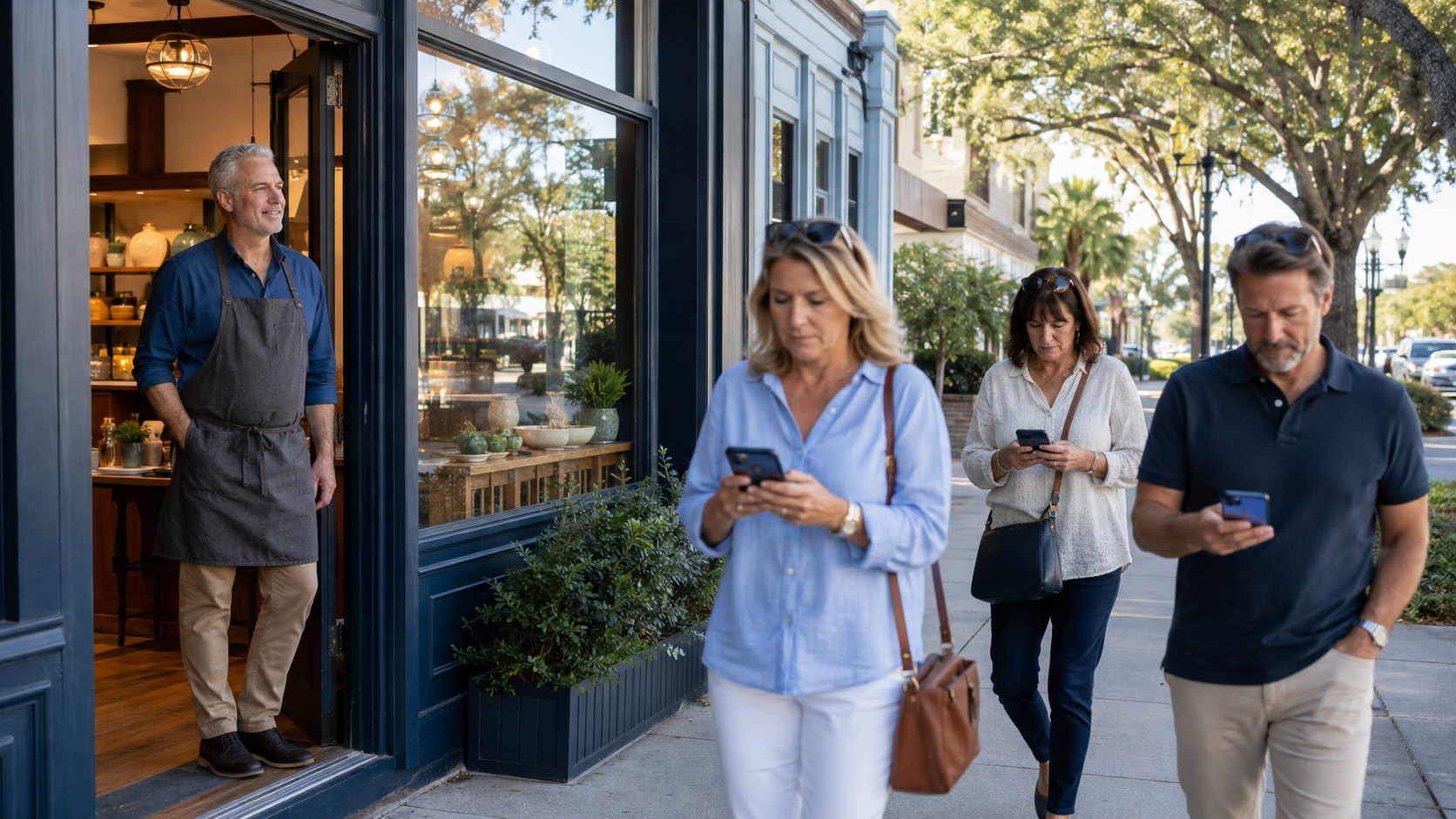 Fragments of a respected local business forming one clear and recognizable portrait through connected trust signals Fragments of a respected local business forming one clear and recognizable portrait through connected trust signals