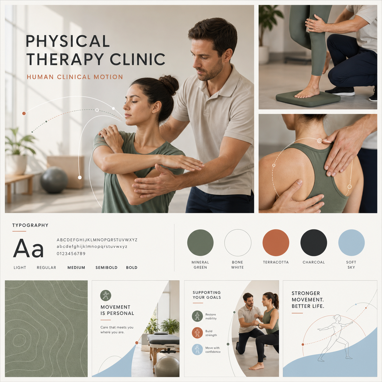 Physical Therapy Clinic brand foundation