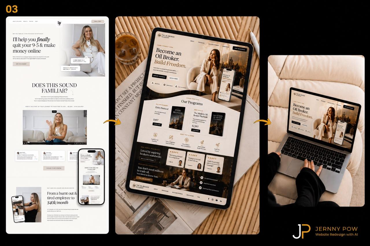 The Oil Broker Blueprint, Websites