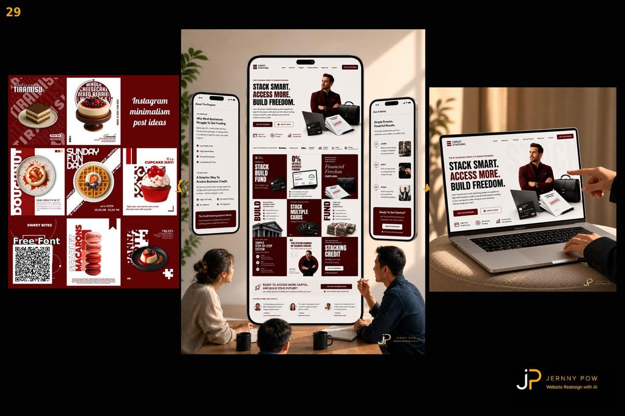 The Credit Stacking Blueprint, Websites