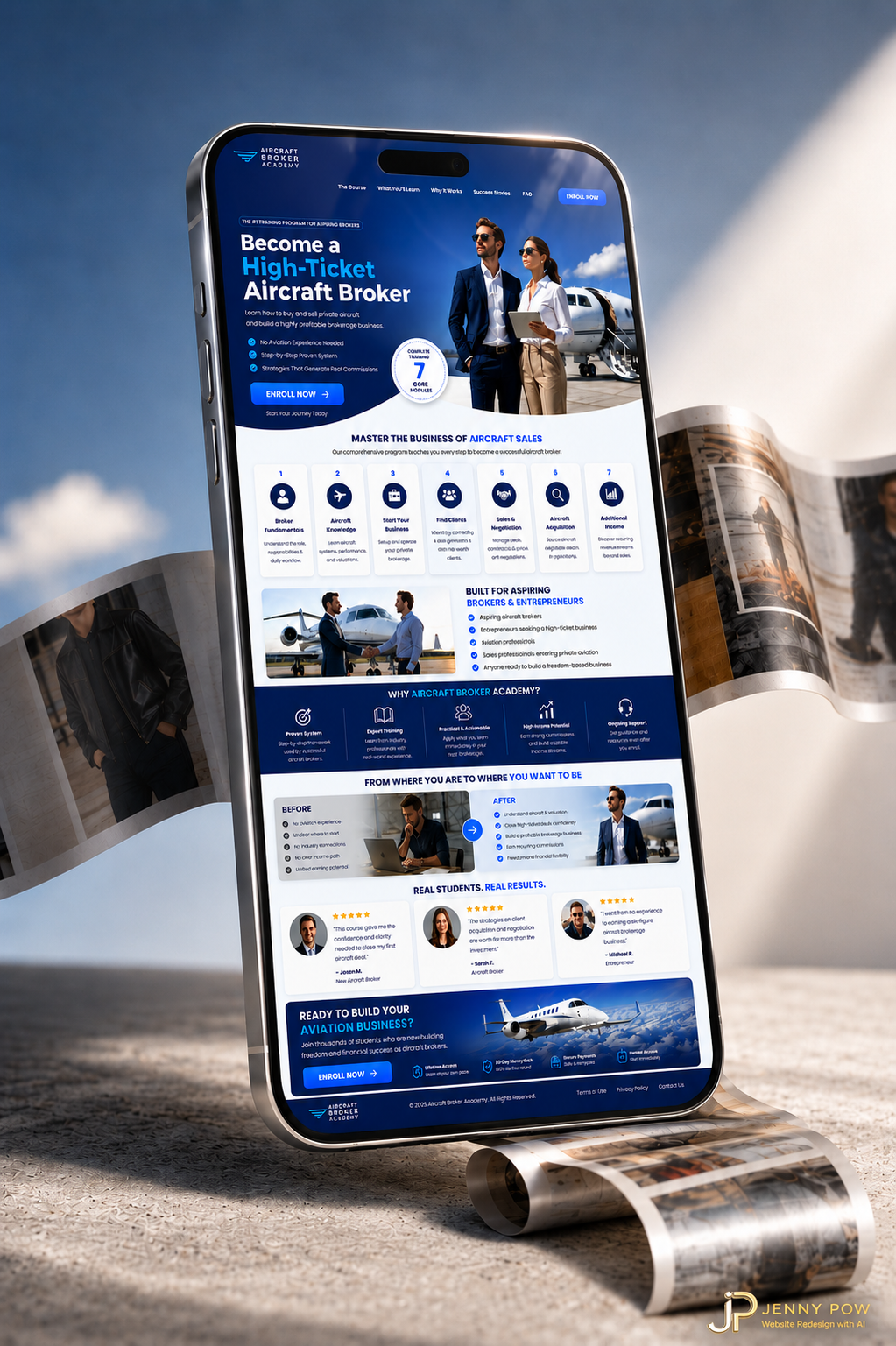 The Aviation Broker Blueprint, Websites