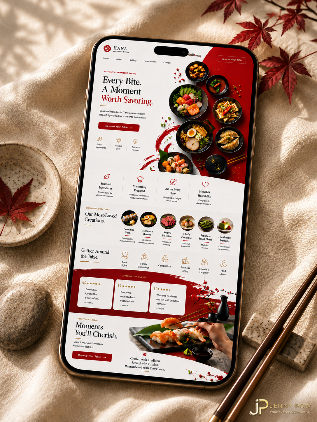 The Japanese Dining Blueprint, Websites