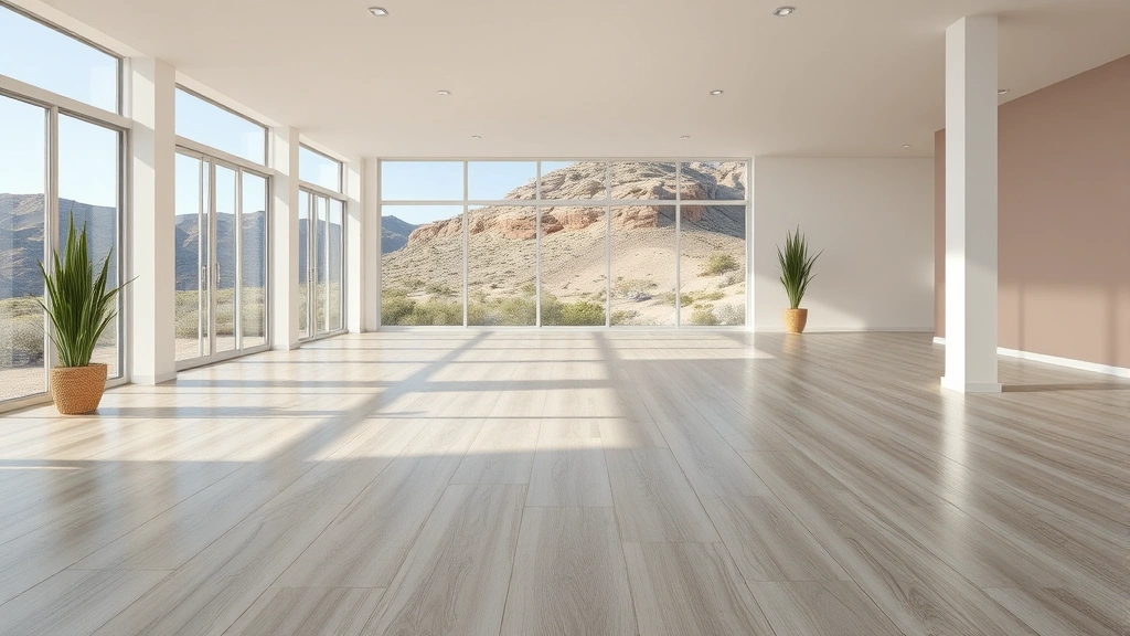 Flooring installation in Diamond Springs, CA with a modern design and warm tones.
