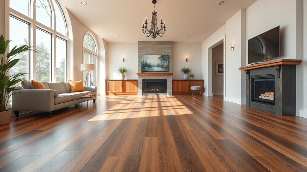 Flooring installation in a modern home in Granite Bay, CA with wooden and tile accents.