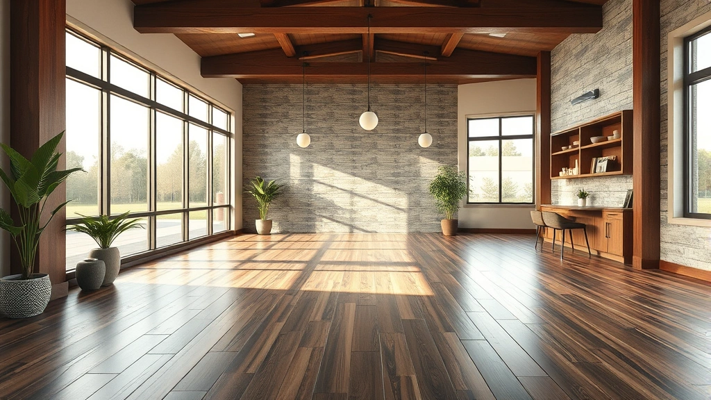 Flooring in Rocklin, CA showcasing various styles and colors in a modern interior space.