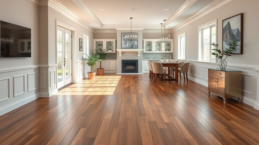 Flooring installation in a modern home in Orangevale, CA with wooden planks and natural light.