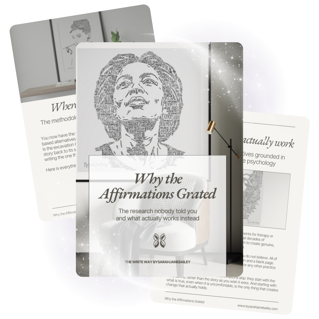 Why affirmations grated — narrative psychology blog by Sarah Jane Bailey