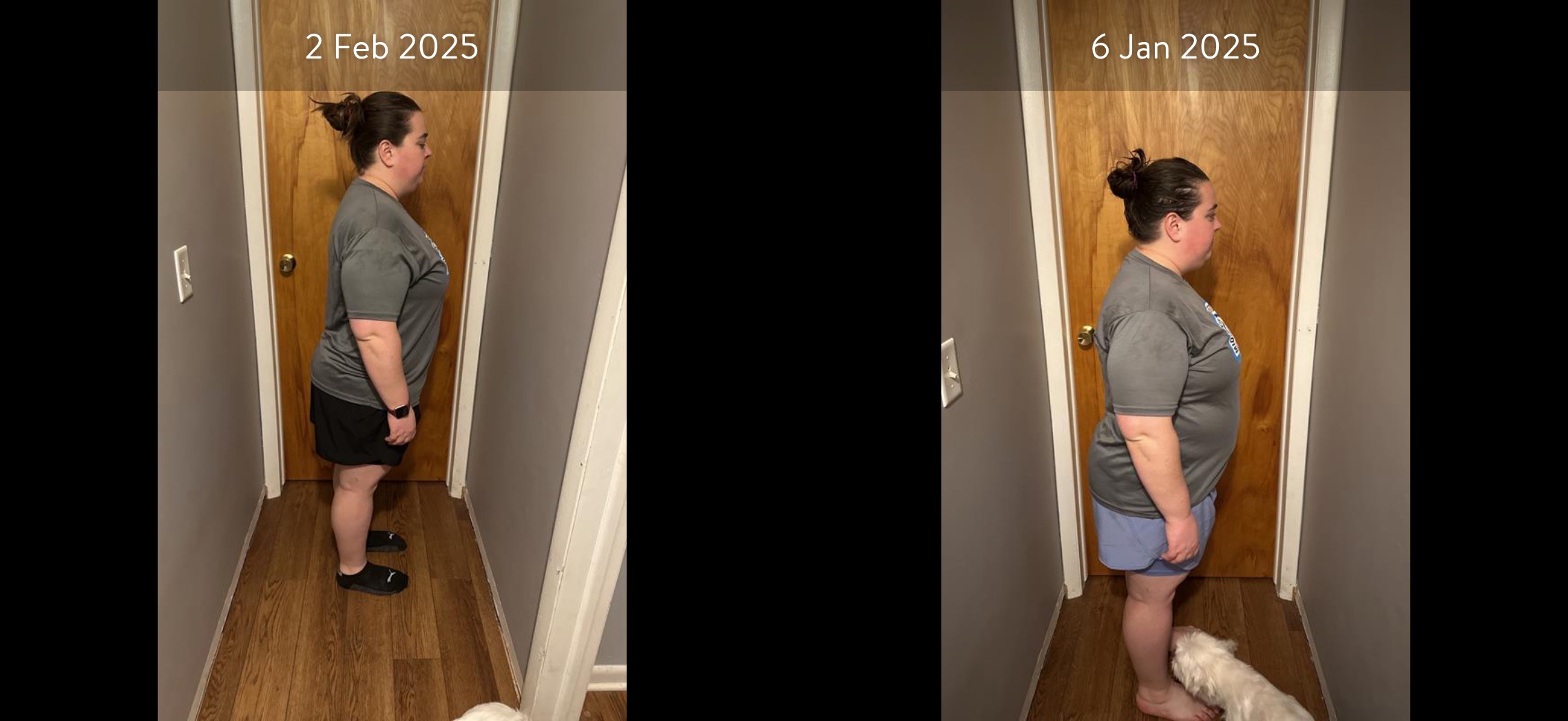 Personal training client progress photos, My Fitness Guide West Lansing MI
