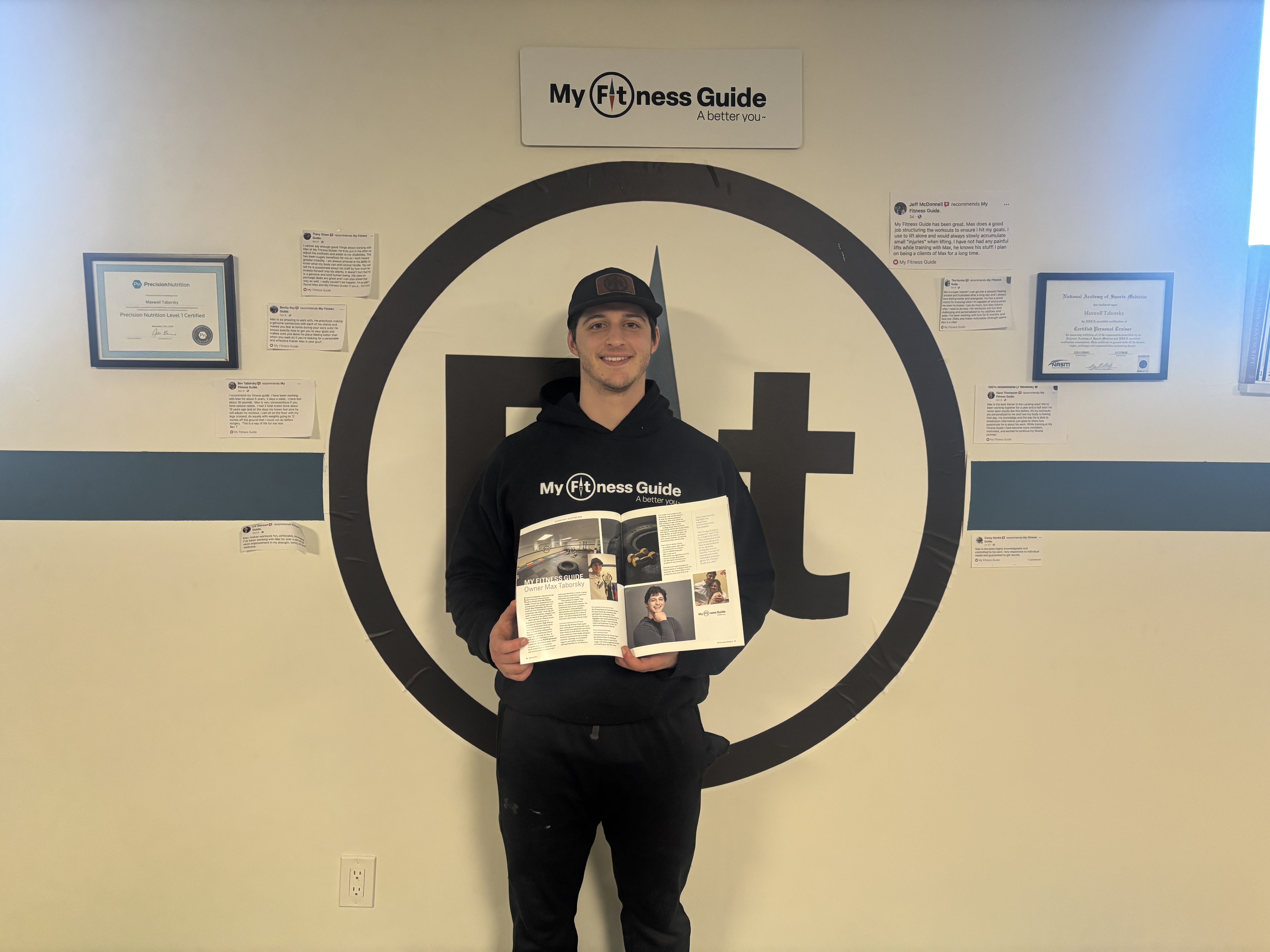 Coach Maxwell Taborsky owner My Fitness Guide personal trainer West Lansing MI
