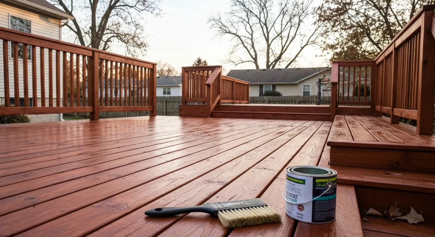Deck staining service