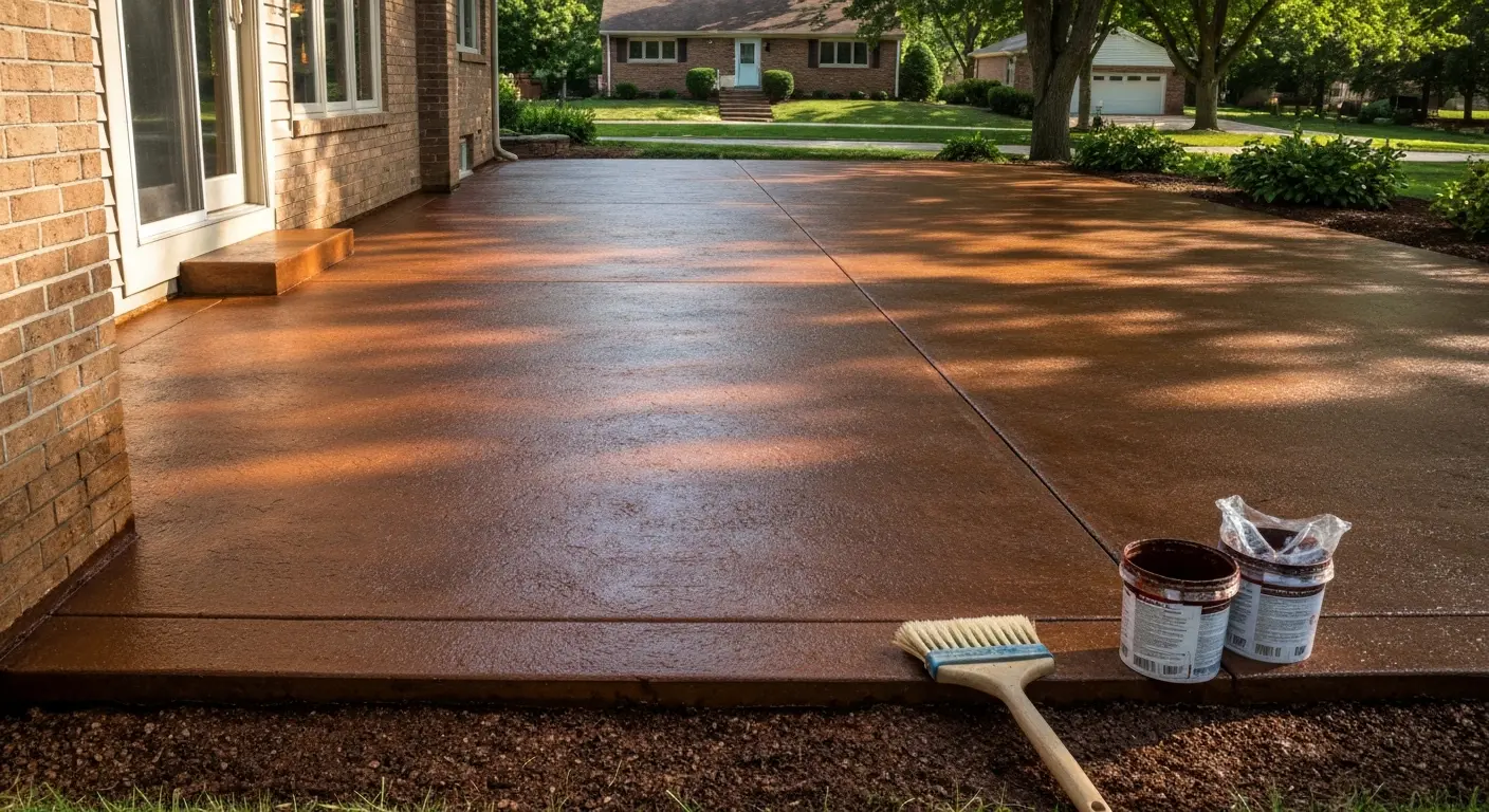 Patio staining project
