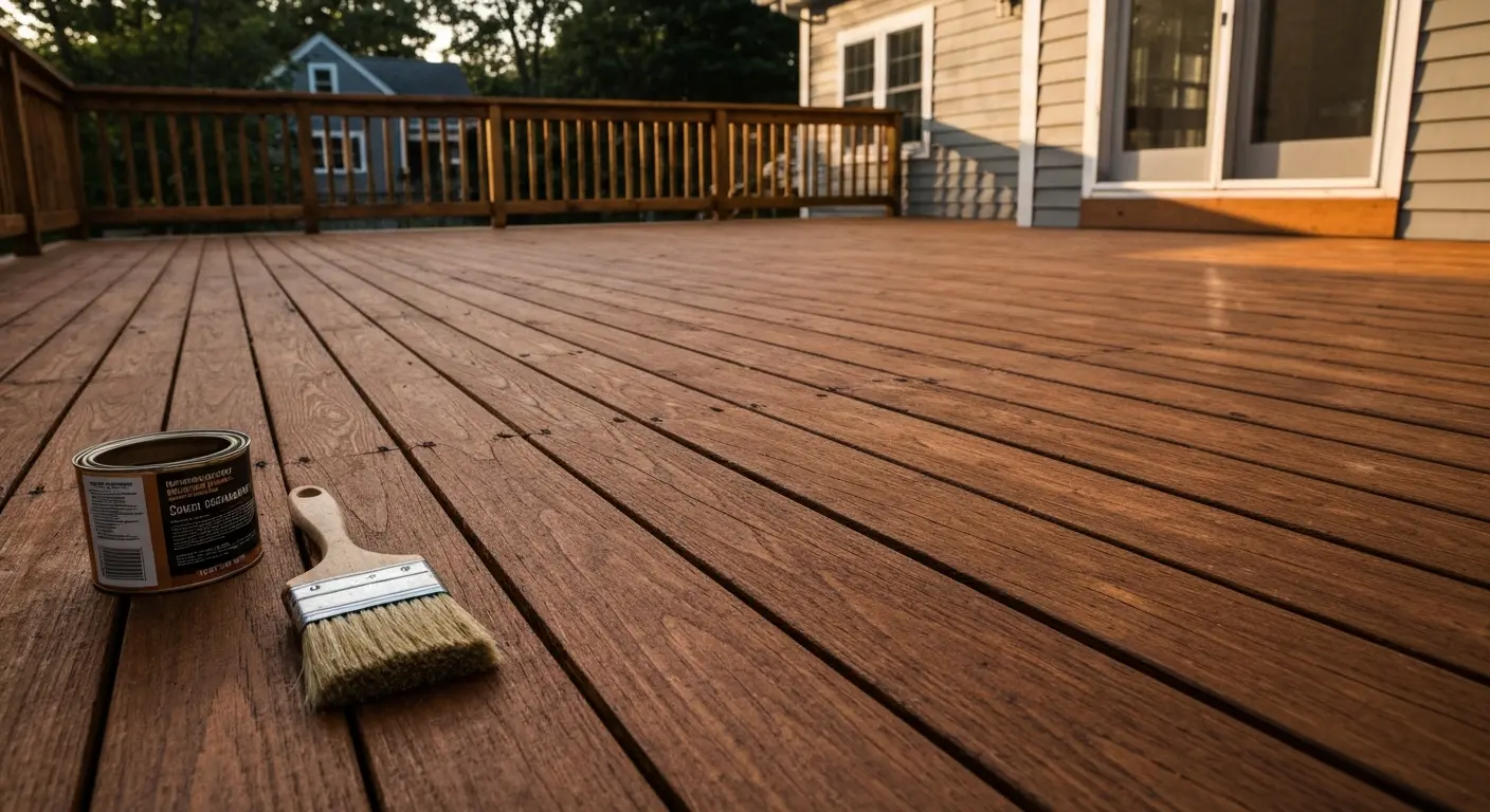 Deck staining project