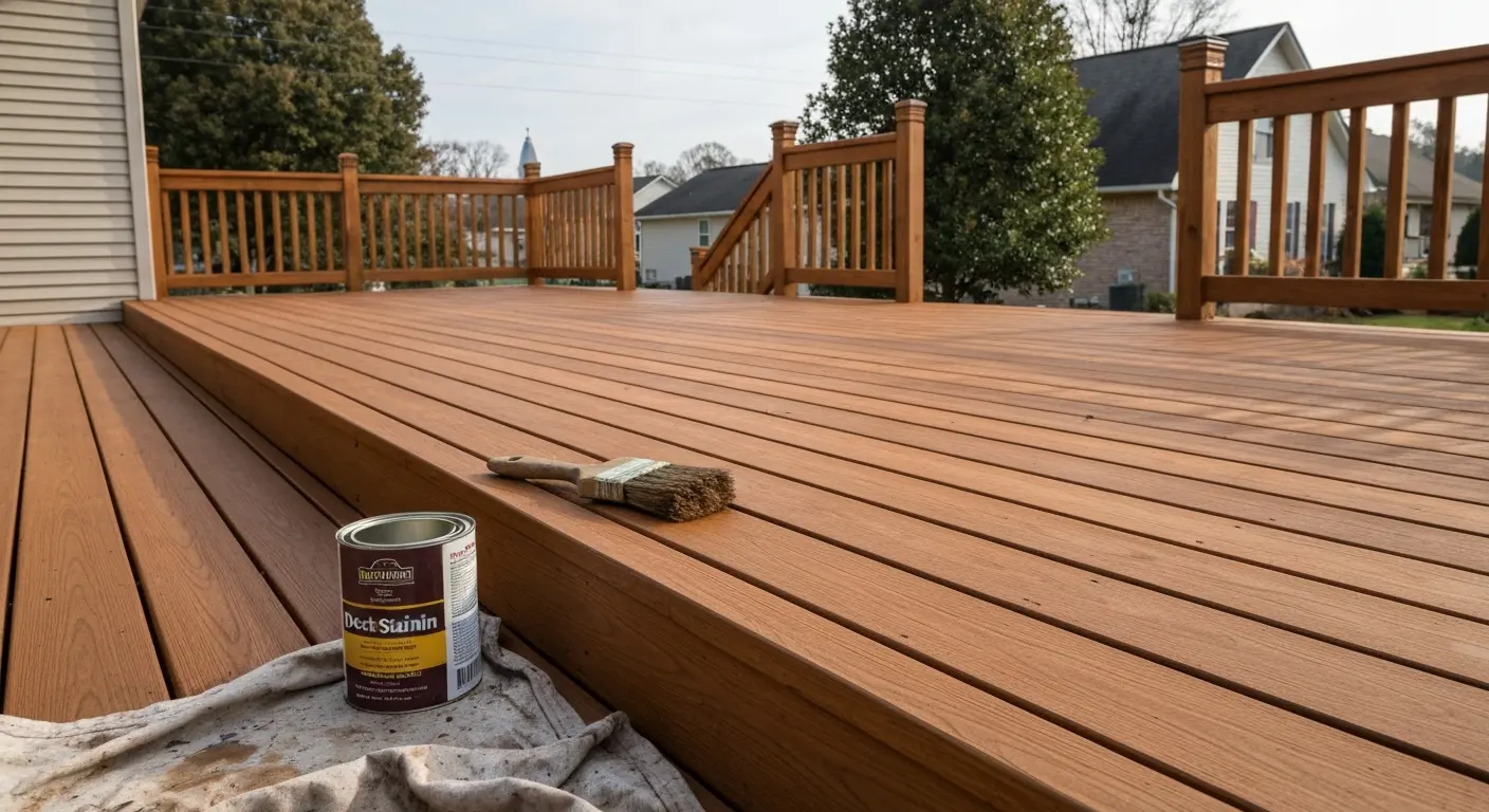 Deck staining project