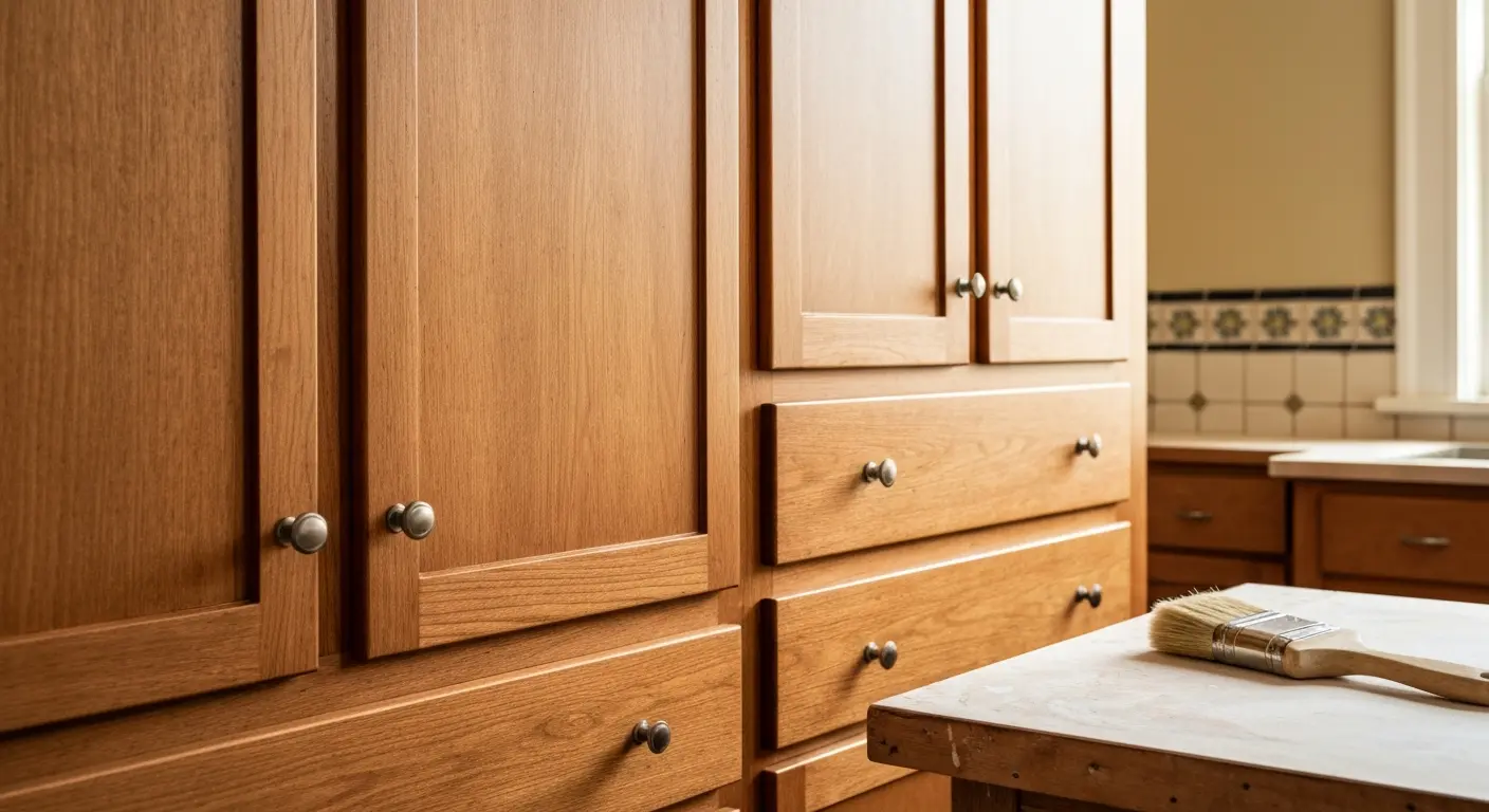 Cabinet refinishing work