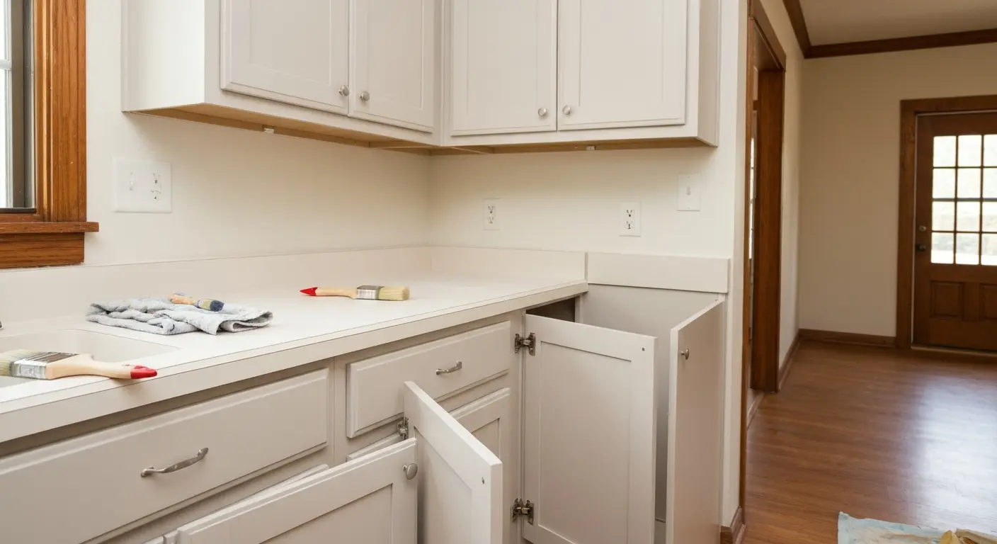 Cabinet painting and refinishing