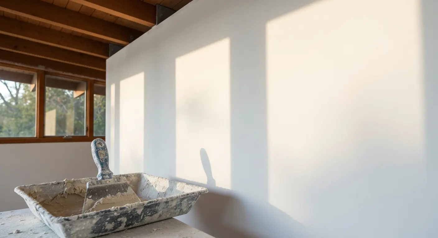 Joint compound finishing work