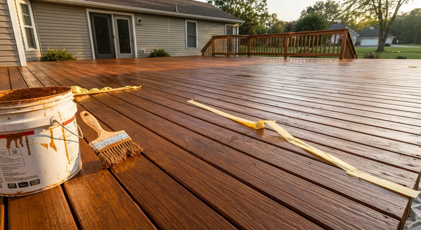 Deck staining service