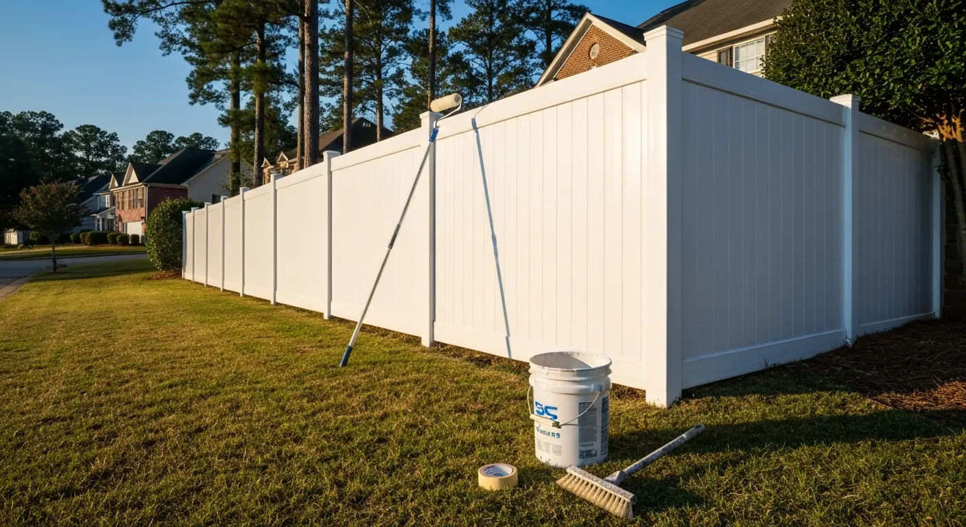 Vinyl fence painting service