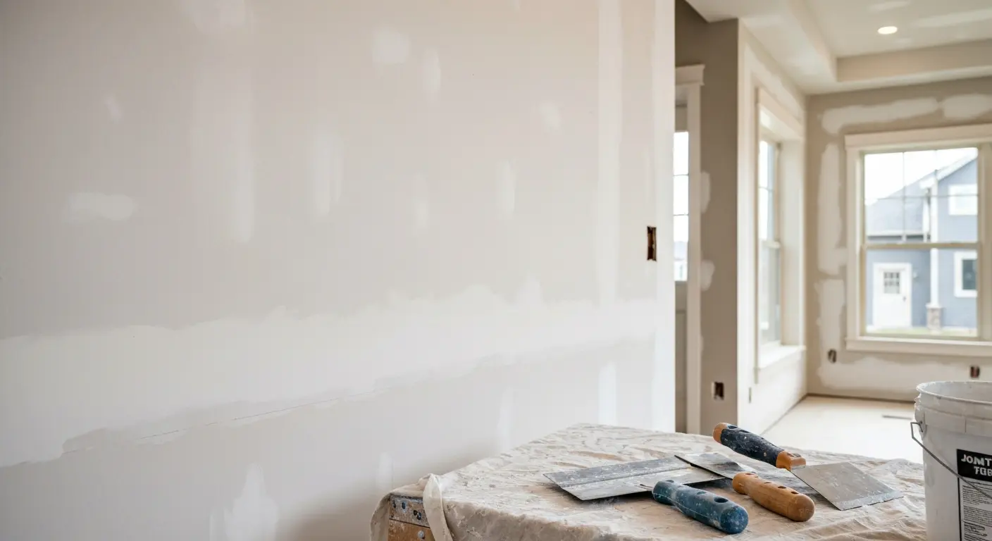 Drywall finishing and repair work