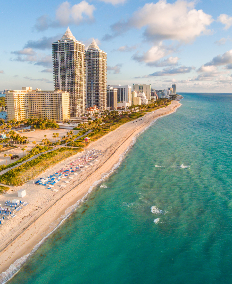 Miami beaches and waterfront