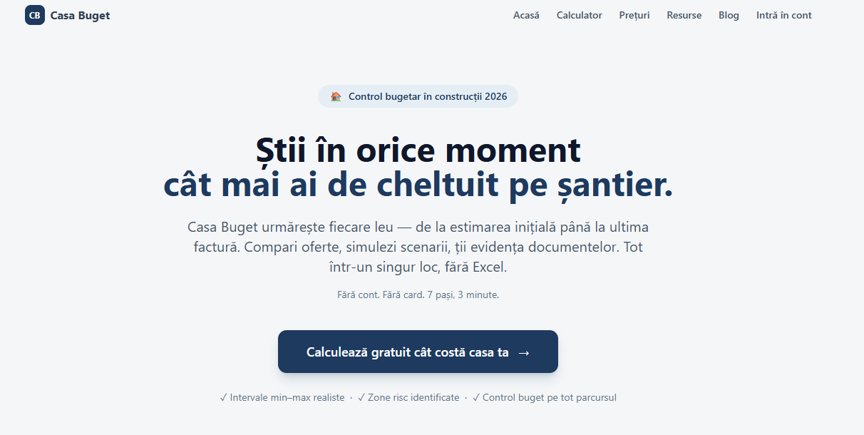 CASABUGET, instrumentul care ține bugetul sub control