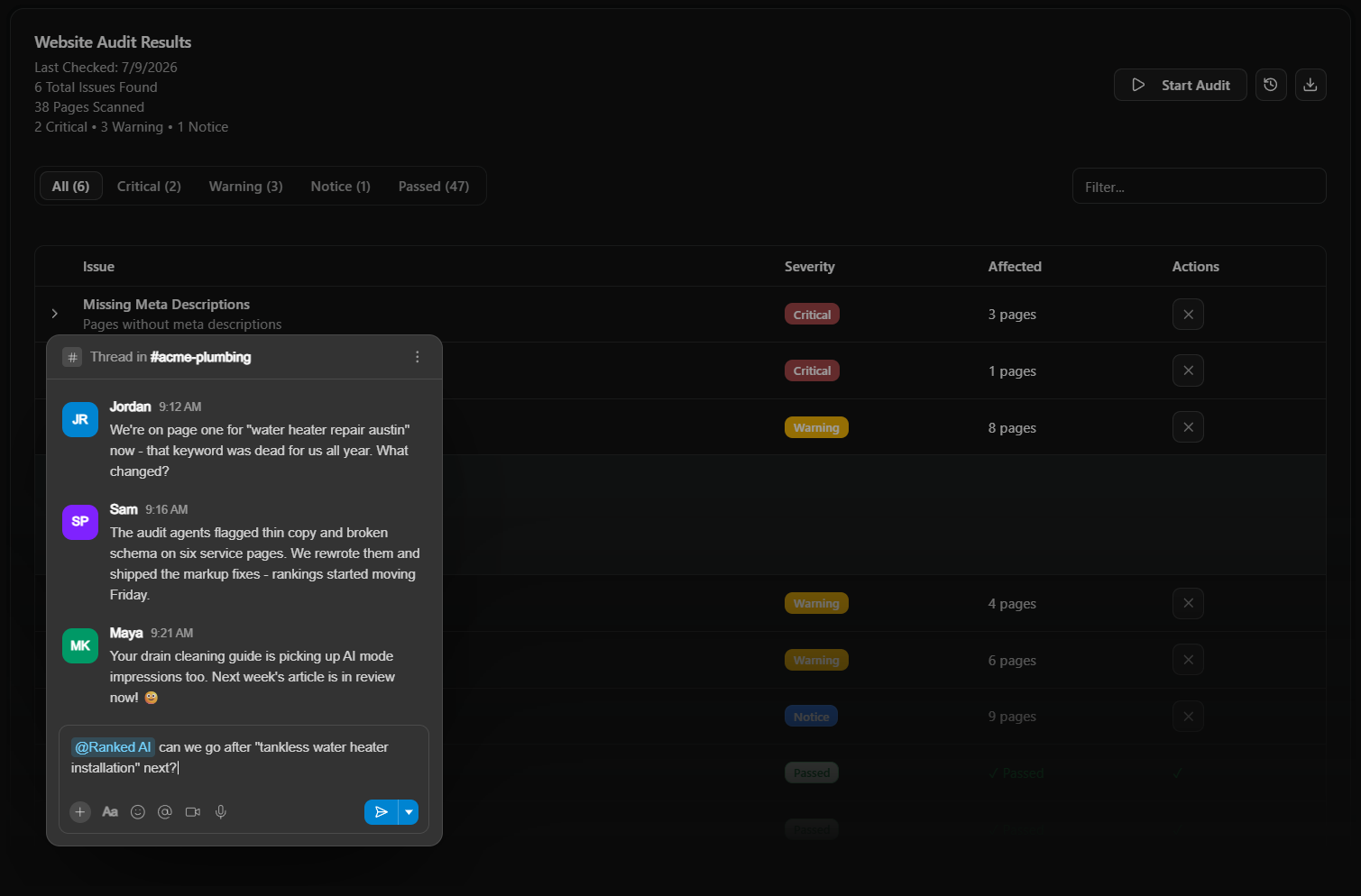 AI Visibility Dashboard