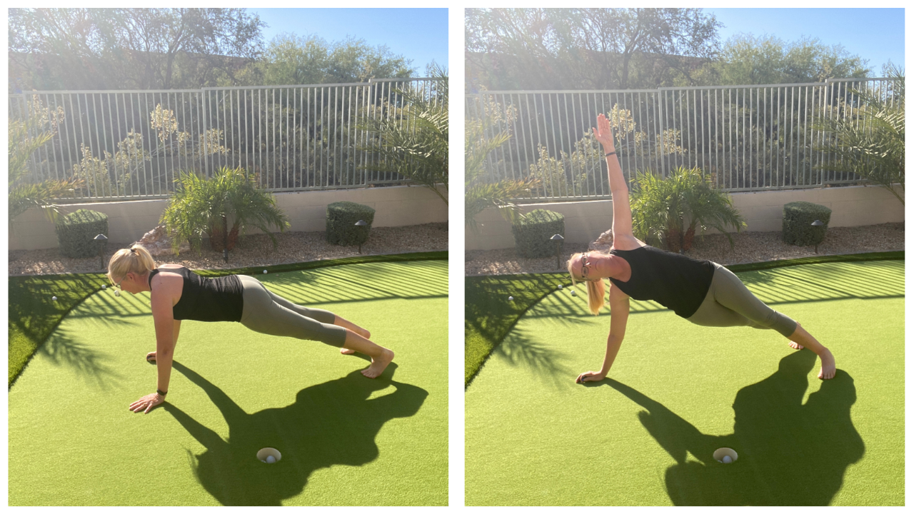 Plank to Side Plank Exercise