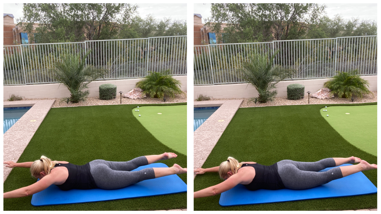 Prone Swimming Exercise