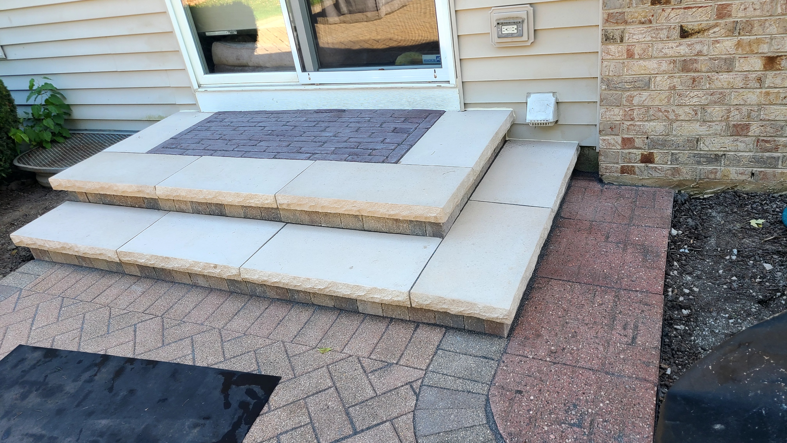 Concrete steps by The Rock Construction in Illinois
