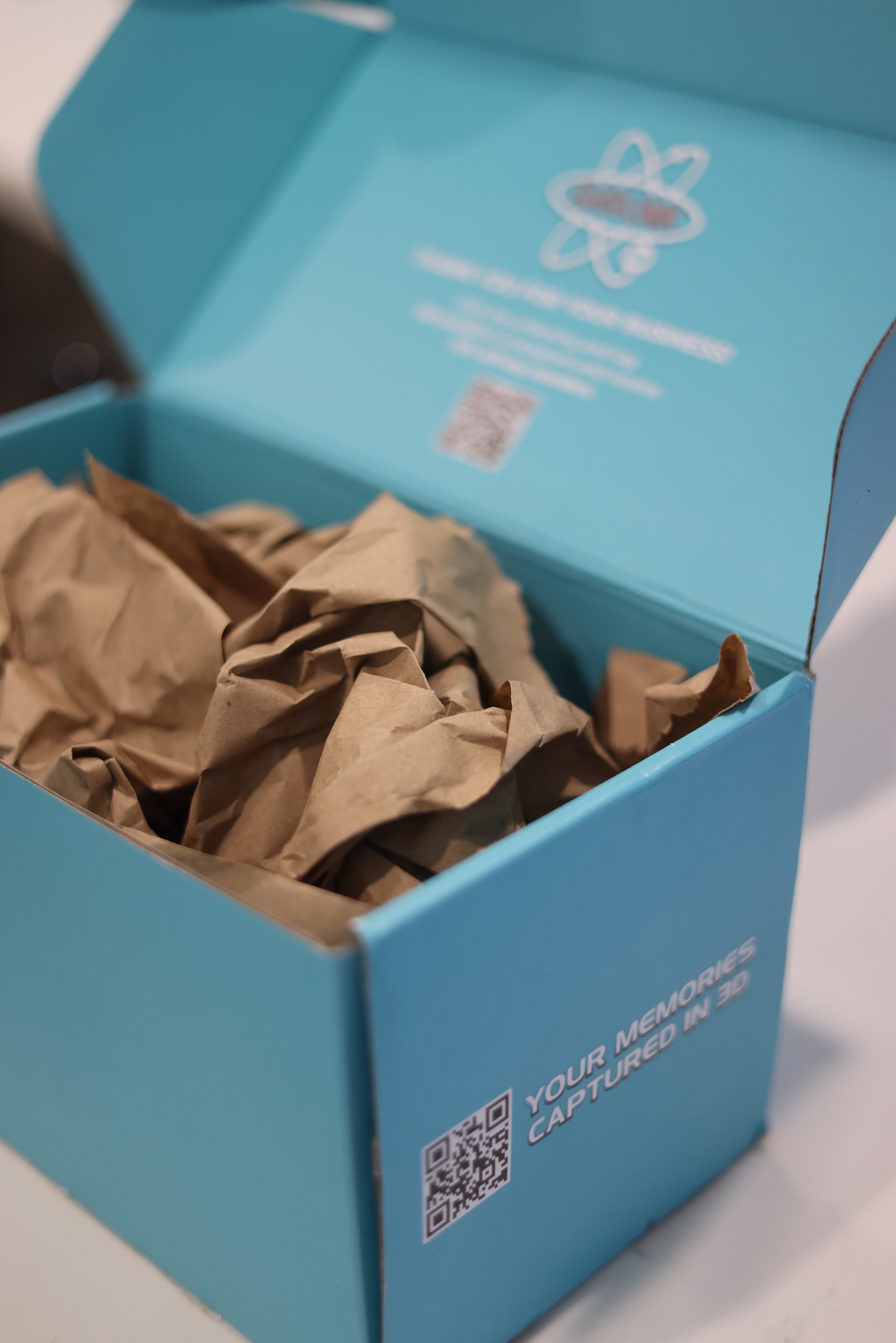 Shrunk 3D product packaging and gift box