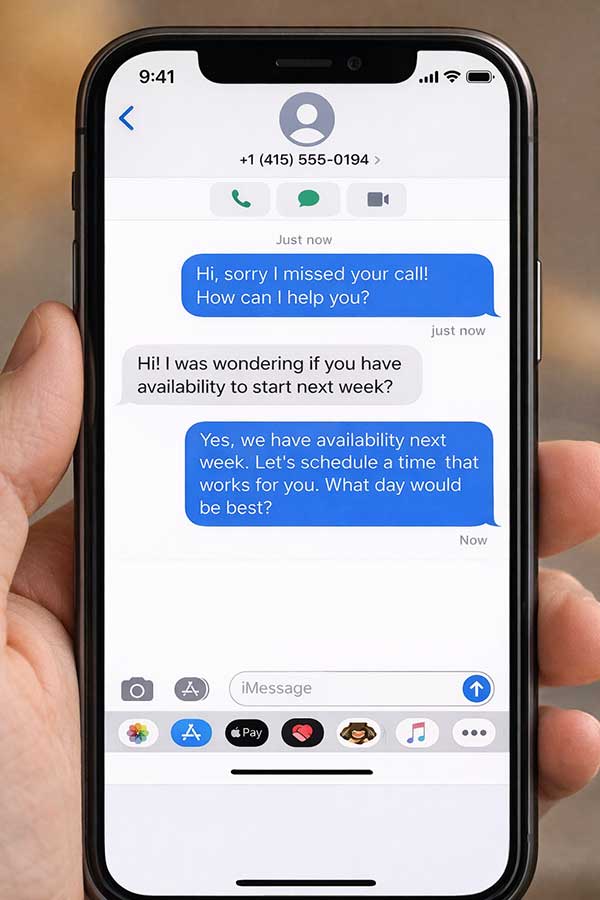 Missed call text back automation for Cheshire small business Missed call text back automation for Cheshire small business