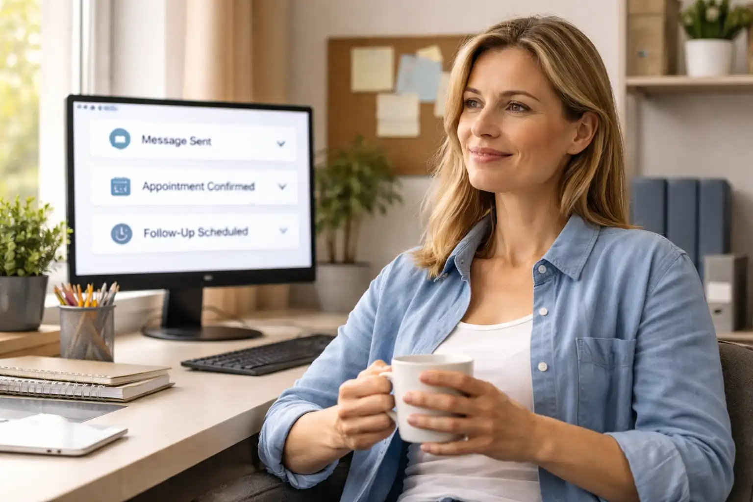 AI automation running in the background for small business owner North West England