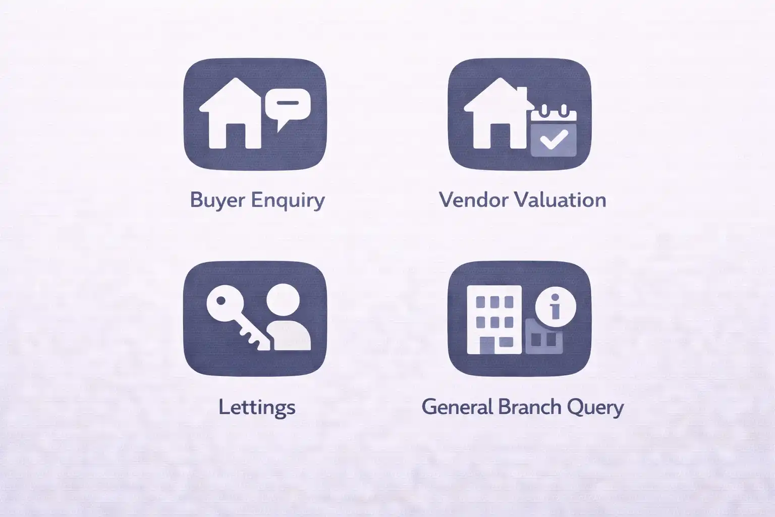 AI chatbot for estate agents handling buyer enquiries, vendor valuations, lettings and branch queries automatically AI chatbot for estate agents handling buyer enquiries, vendor valuations, lettings and branch queries automatically