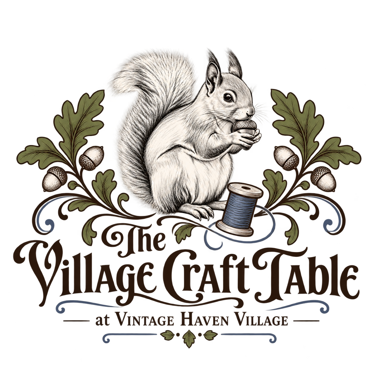 The Village Craft Table workshop series logo
