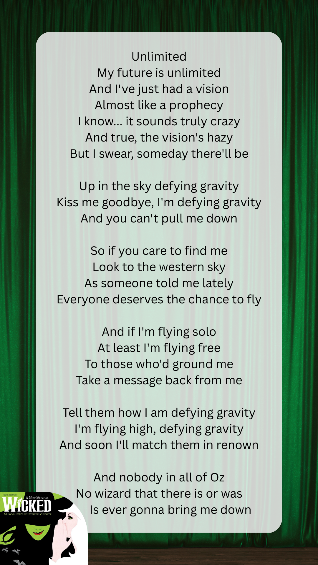 Lyric page 19