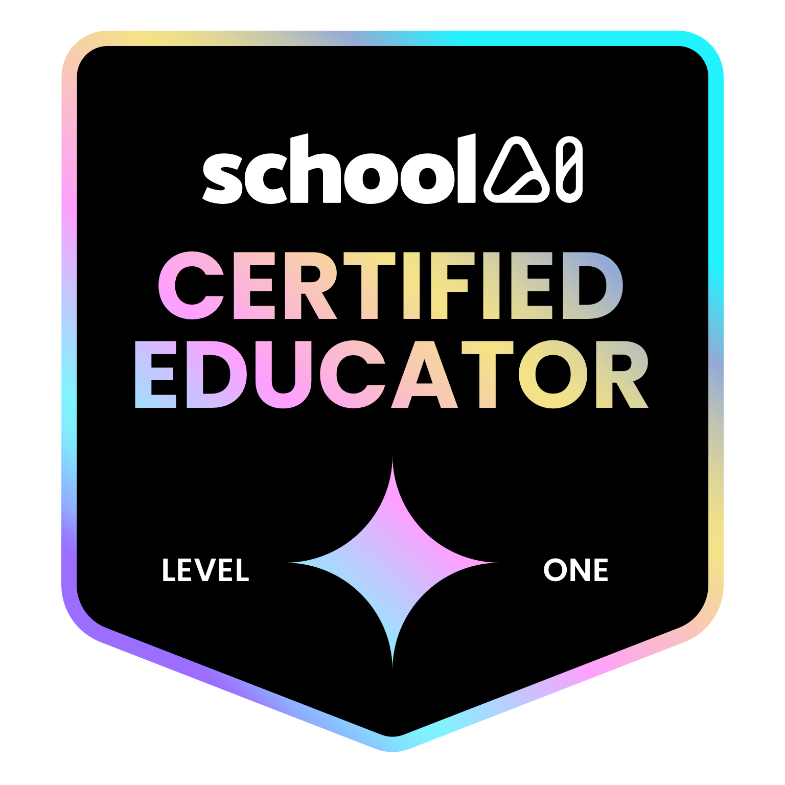 Teacher certification badge 32