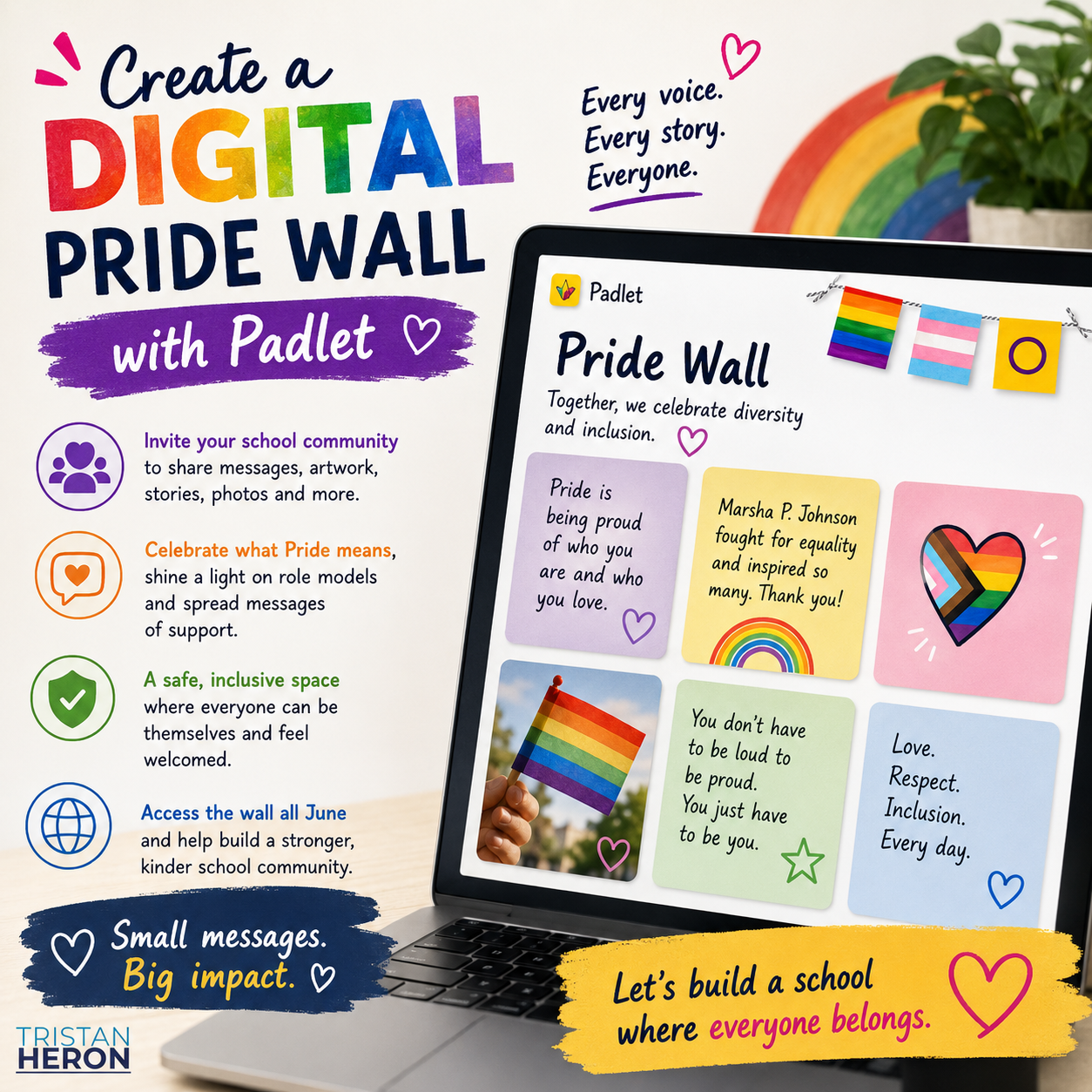 Create a Digital Pride Wall with Padlet