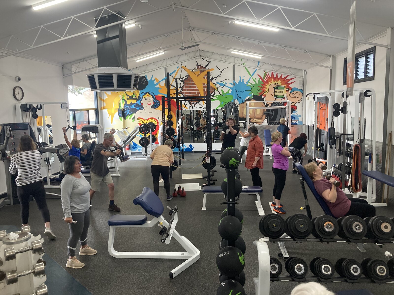 Members exercising together in a group class at The Goolwa Gym.