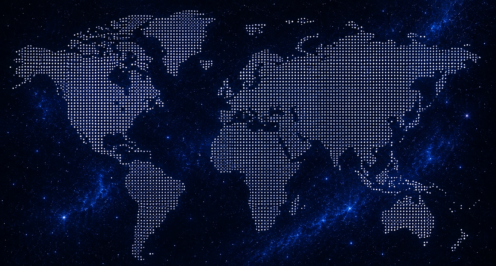Dotted world map representing AfroPlaneteers global reach